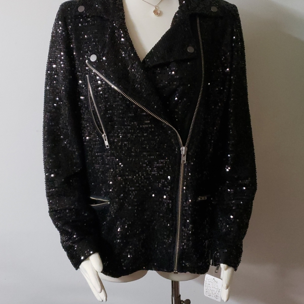 💯%Free people Midnight Message Moto Jacket - Picture 11 of 17